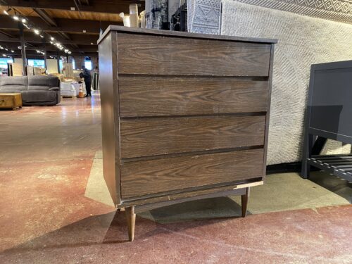 Vintage Mid-Century Modern 4-Drawer Vertical Dresser