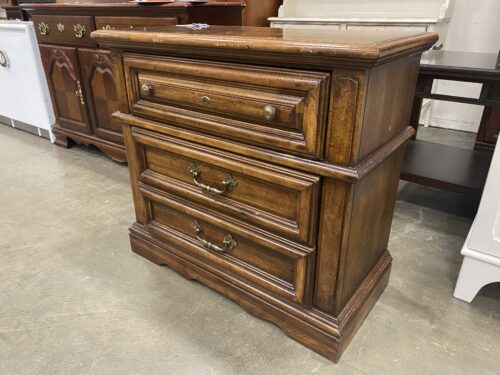 Wooden 3 Drawer Nightstand