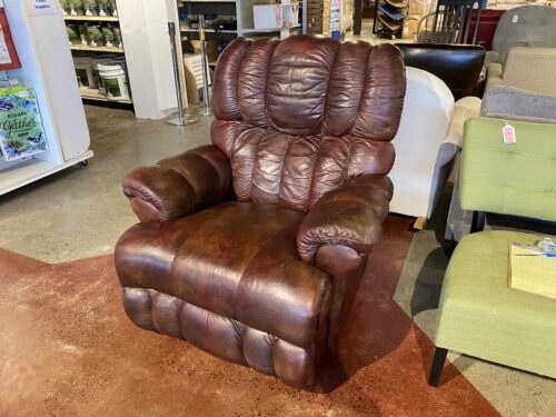 LA-Z-BOY Leather Recliner in Reddish Brown