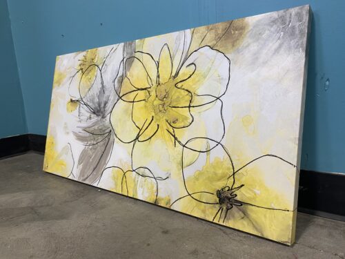 "Pretty in Yellow" Printed Canvas Wall Art