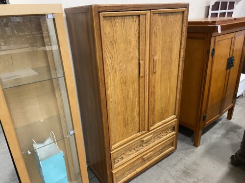 WILLIAMS BROS  Wooden Armoire with Extendable Tie Rack