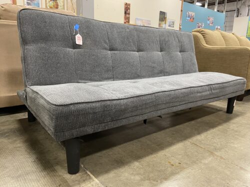 Grey Chenille Convertible Sleeper Sofa