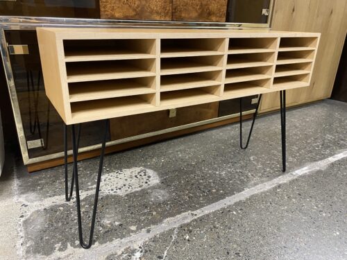 Wood 16 Slot Organizer w/ Hairpin Legs