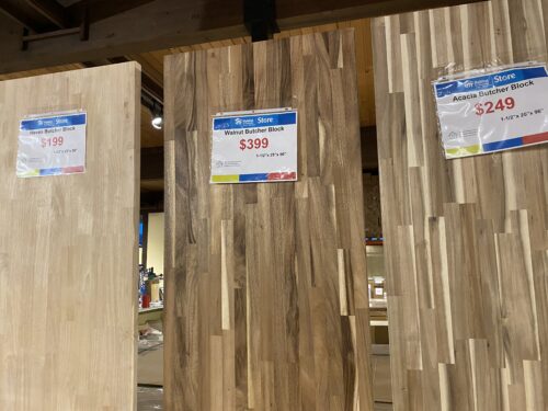 NEW! Walnut Butcher Block Countertop (Auburn Store)