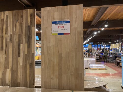 NEW! Hevea Butcher Block Countertop (Auburn Store)
