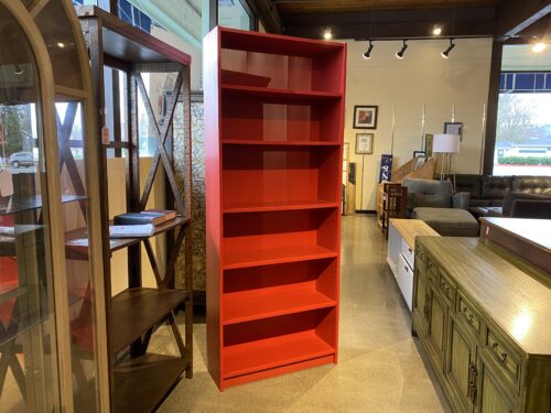 IKEA Vibrant Crimson Billy Bookcase w/ Adjustable Shelves
