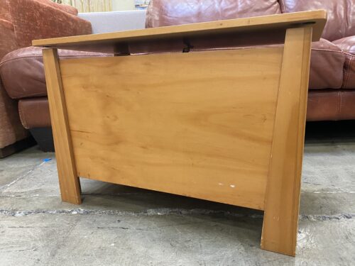 Small Light Wood Storage Trunk