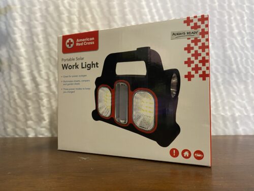 NEW! RED CROSS Portable Solar Work Light (Southcenter)