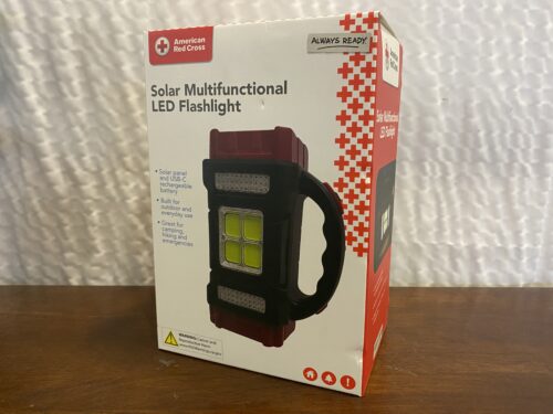 NEW! RED CROSS Solar Multifunctional LED Flashlight (Southcenter)