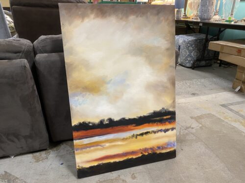 Evening Landscape Art on Canvas