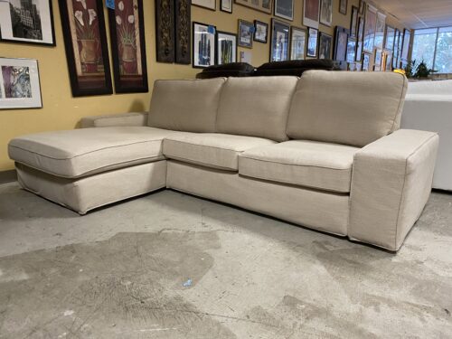 IKEA Kivik Beige 3-Seat Sectional w/ Chaise