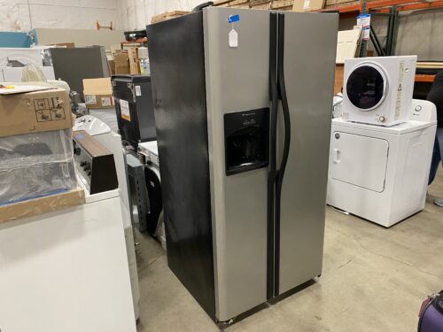 FRIGIDAIRE  Grey Side-by-Side Refrigerator Freezer Model# FRS3HR5JMB