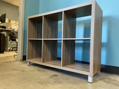6 Cube Organizer Bookcase with Metal Feet