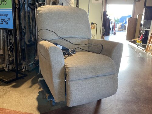LA-Z-BOY Jean Bronze Power Lift Recliner Chair in Beige