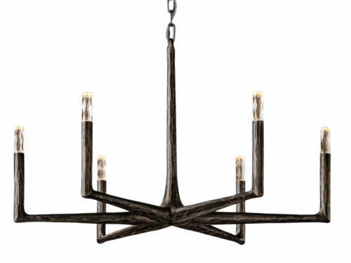 RESTORATION HARDWARE Thaddeus Bronze Round Chandelier (As Is)