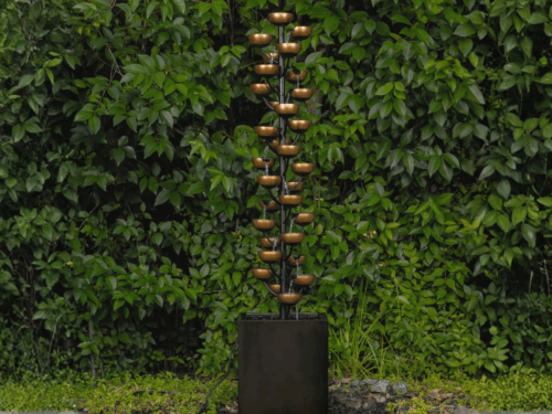 NEW! BOND 65" Bloomington Cascading Copper Cup Fountain