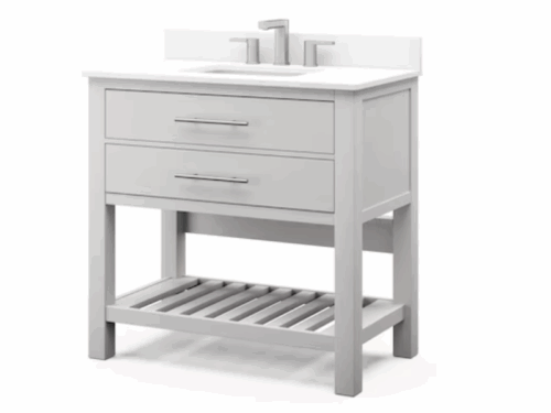 NEW! ALLEN + ROTH Merle 36 inch Vanity in Agreeable Grey (Southcenter)