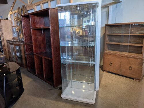 Minimalist Side Open Glass Illuminated Display Case