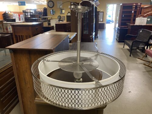 Circular Double Shaded 3 Light Chandelier