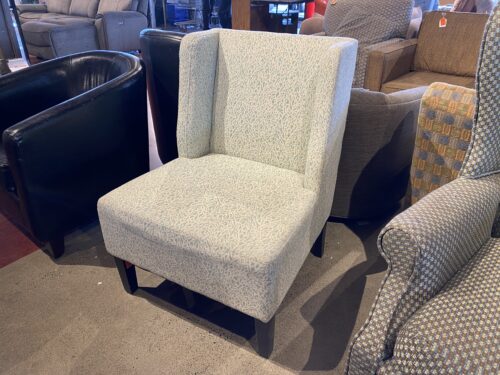 Coral Pattern Upholstered Armless Chair