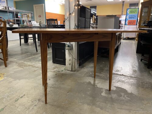 Light Brown Wood Drop Leaf Table