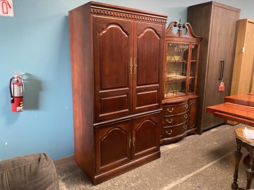 BASSETT Cherry Finish Media Cabinet