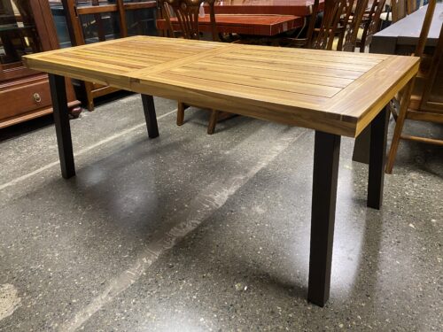 Natural Planked Rectangular Dining Table