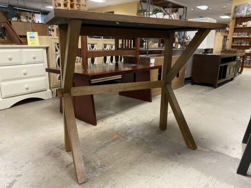 TRENDEX Light Honey Modern Farmhouse Counter Table