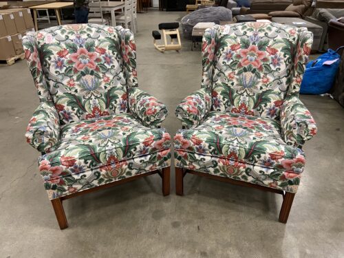 VANGAURD Tropical Floral Wingback Armchair (Set of 2)