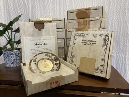 Eternal Wishes of Good Fortune Vintage Plate Collection by Shuho and Senkin Kage (Set of 13)