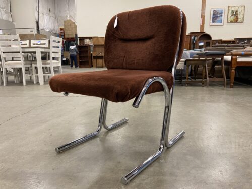 DOUGLAS FURNITURE 1970's Tubular Chrome Cantilever Armchair