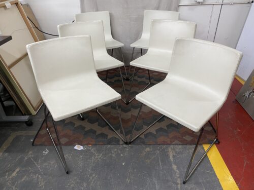 IKEA Bernhard White Dining Chairs (Set of 6)