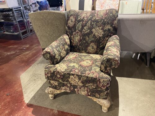 SCHNADIG Floral and Grape Pattern Armchair