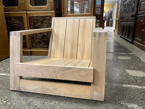 RESTORATION HARDWARE Reyes Teak Outdoor Lounge Chair