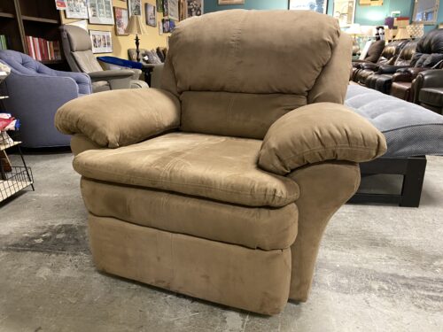 Tan Swivel Manual Recliner