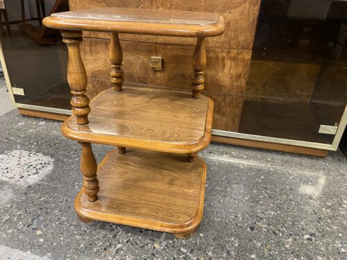 3-Tiered Colonial Square End Table