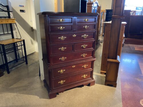 BASSETT Eden House Collection Solid Cherry Traditional Highboy Dresser