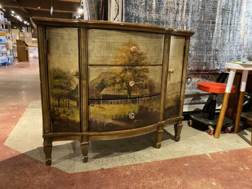 BUTLER SPECIALTY COMPANY Landscape Painted Sideboard