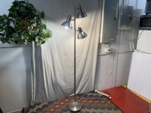 Metal 3-Light Tree Adjustable Floor Lamp