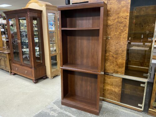 Dark Brown Wood Finish Bookcase