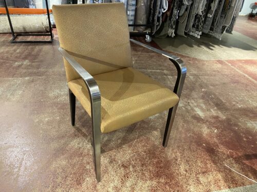 Cinnamon Burst Metal Frame Dining/Accent Chair