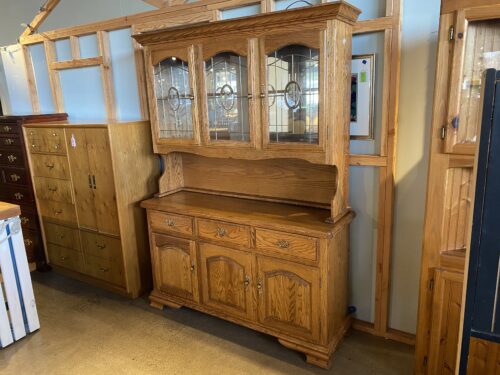 KUSHWOOD 2 Piece Wooden China Hutch