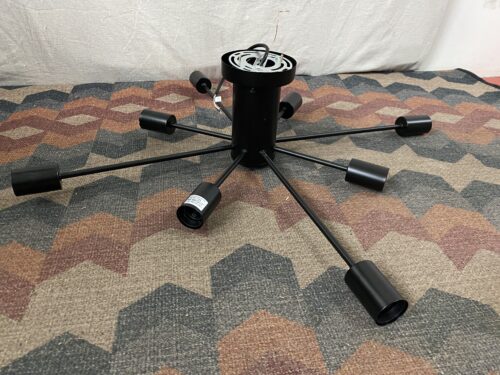 Modern Black Sputnik 8-Light Chandelier