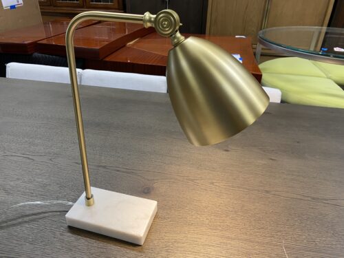 Brass Finish Task Lamp w/ Marble Base