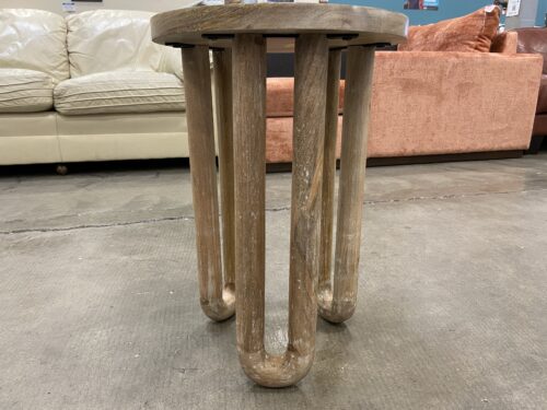 Farmhouse Wooden Side Table with Hairpin Legs