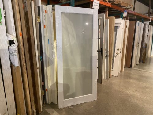 NEW! White Frosted Glass Interior Door