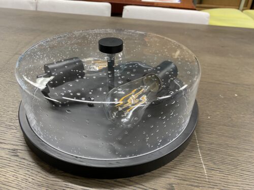 Bubble Glass Flush Dome Light