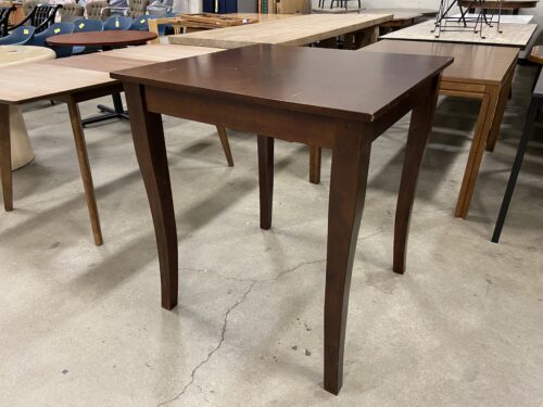 Tall Square Espresso Finished Dining Table