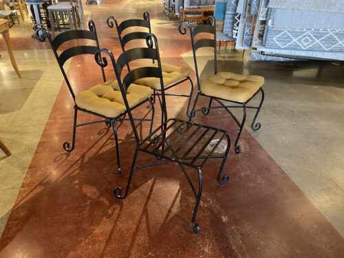 PIER 1 Wrought Iron Chairs  (Set of 4)