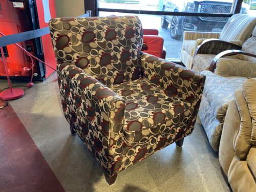 Multi Colored Upholstered Accent Chair